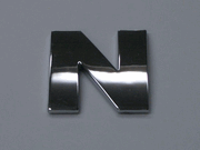 small-chrome-letters-n