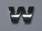 small-chrome-letters-w