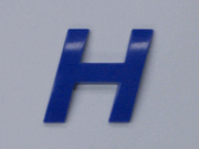 Blue Letter - H