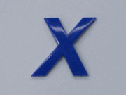 Blue Letter - X