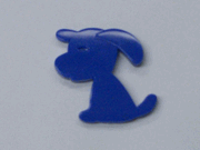 Dog Symbol - Blue