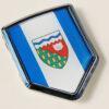 Canada Northwest Teritories Flag Crest Chrome Emblem Decal