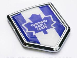Canada Toronto Maple Leafs Flag Crest Chrome Emblem Decal