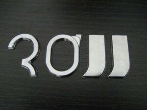 30 Inch Rim Size Chrome Auto Emblem