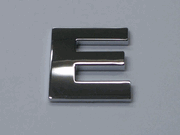 Chrome Letter Style 5 - E