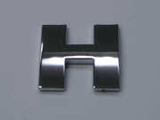 Chrome Letter Style 5 - H