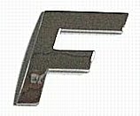 Chrome Letter Style 2 - F