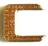 Crystal Chrome Letters GOLD - C