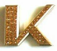 Crystal Chrome Letters GOLD - K