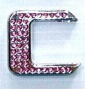 Crystal Chrome Letters PINK - C