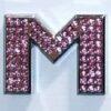 Crystal Chrome Letters PINK - M