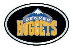 Denver Nuggets Color Auto Emblem