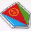 Eritrea 3D Chrome Flag Crest Emblem Car Decal