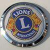 Lions Club Chrome Emblem Decal Car Bumper Domed Sticker