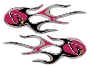 Arizona Cardinals Domed Flame Decals