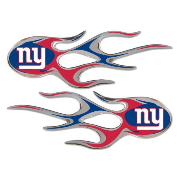 New York Giants Domed Flame Decals