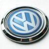 V German Car W Chrome Emblem Decal 3D Domed Sticker