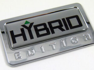 hybrid special edition adhesive chrome emblem