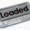 loaded special edition adhesive chrome emblem
