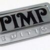 pimp special edition adhesive chrome emblem